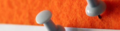 Leuchtend orange, schwarzes Profil