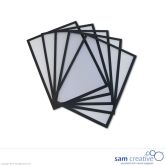 Whiteboard Magnettasche A4 schwarz, Set 5 Stück