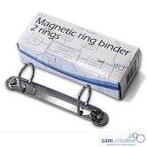 Ringbuchmechanik magnethaftend, D-Form 2-Ring