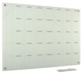 Whiteboard Glas Solid 5-Wochen Mo-So 120x240 cm