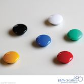 Whiteboard Magnete Rund 20mm gemischt 6st.