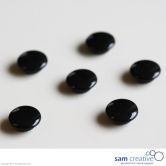 Whiteboard Glasmagnete Rund 20mm schwarz 6st.