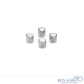 Whiteboard Glasmagnete Zylinder 10mm Silber 4st.