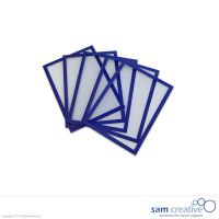 Whiteboard Magnettasche A5 blau, Set 5 Stück