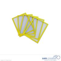 Whiteboard Magnettasche A5 gelb, Set 5 Stück