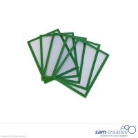 Whiteboard Magnettasche A5 grün, Set 5 Stück