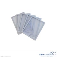 Whiteboard Magnettasche A5 silber, Set 5 Stück