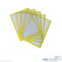 Whiteboard Magnettasche A4 gelb, Set 5 Stück