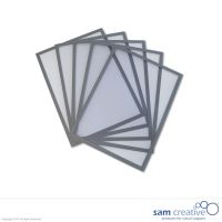 Whiteboard Magnettasche A4 grau, Set 5 Stück