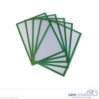 Whiteboard Magnettasche A4 grün, Set 5 Stück
