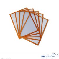 Whiteboard Magnettasche A4 orange, Set 5 Stück