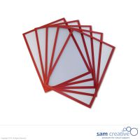 Whiteboard Magnettasche A4 rot, Set 5 Stück