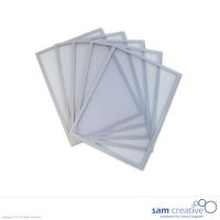 Whiteboard Magnettasche A4 silber, Set 5 Stück