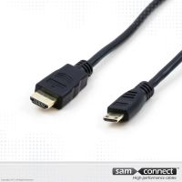 Mini HDMI zu HDMI Kabel, 3 m, m/m