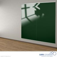 Glas Whiteboard Wand Paneel Wald Grün 100x200 cm