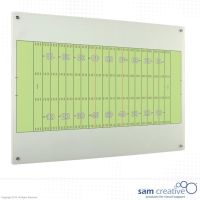 Whiteboard Glas Solid Rugby 90x120 cm