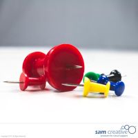 Jumbo Pinnwand Pins Rot 8st.