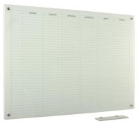 Whiteboard Glas 1-Woche Mo-Sa 100x180 cm