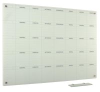 Whiteboard Glas Solid 5-Wochen Mo-So 60x90 cm