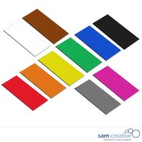 Whiteboard Magnetsymbole Rechteck 3x6 cm grau