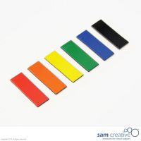 Whiteboard Magnetsymbole Rechteck 1x3 cm gemischt