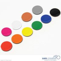 Whiteboard Magnetsymbole Kreis 2 cm grau