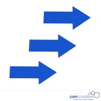 Whiteboard Magnetsymbole Pfeil 6x10 cm blau