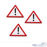 Whiteboard Magnetsymbole Beachtung 3,5x4 cm rot