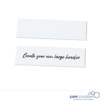 Magnetische Scrum Header Unbedruckt 8x28 cm