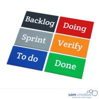 Magnetische Scrum Header Bedruckt 8x14 cm