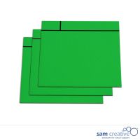 Magnetische Whiteboard Notizkarten 10x10 cm grün