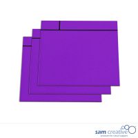 Magnetische Whiteboard Notizkarten 10x10 cm lila