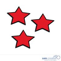 Whiteboard Magnetsymbole Stern 4x4 cm rot