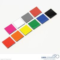 Whiteboard Magnetsymbole Viereck 2x2 cm orange