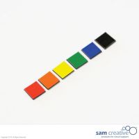 Whiteboard Magnetsymbole Viereck 1x1 cm gemischt