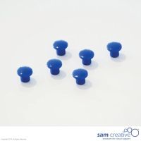 Whiteboard Magnete Rund 10mm blau 6st.