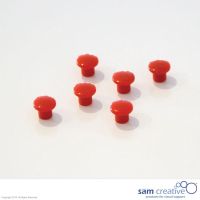 Whiteboard Magnete Rund 10mm rot 6st.