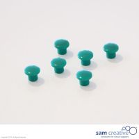 Whiteboard Magnete Rund 10mm grün 6st.