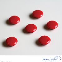 Whiteboard Magnete Rund 20mm rot 6st.