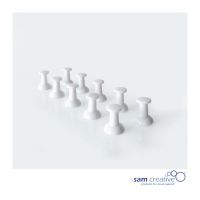 Whiteboard Magnete Kleine Haftpins weiß 10st.