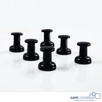 Whiteboard Magnete Jumbo Haftpins schwarz 6st.