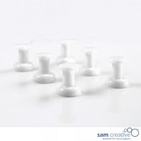 Whiteboard Magnete Jumbo Haftpins weiß 6st.