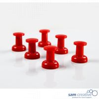 Whiteboard Magnete Jumbo Haftpins rot 6st.