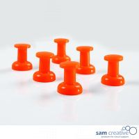 Whiteboard Magnete Jumbo Haftpins orange 6st.