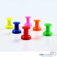 Whiteboard Magnete Jumbo Haftpins gemischt 6st.