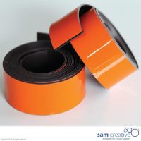 Whiteboard Magnetband 20mm Orange, 2x 100cm