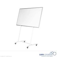Mobiler Whiteboard-Ständer Weiß Mittelgroß