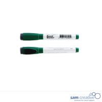 Whiteboard-Marker mit Löscher Grün